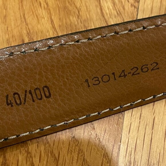 Men's Genuine Leather Double-looped and Stitched Belt Size 40/100 - Picture 13 of 15